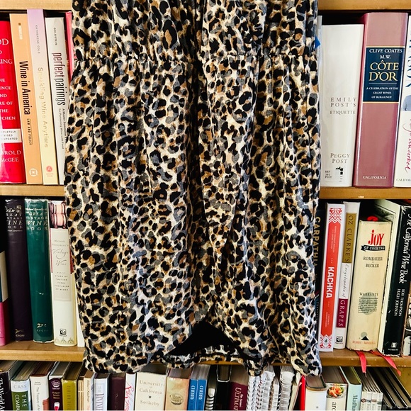 Gibson Look Animal Burnout Leopard Print Sleeveless Dress, size Medium 8 10 - Picture 4 of 12